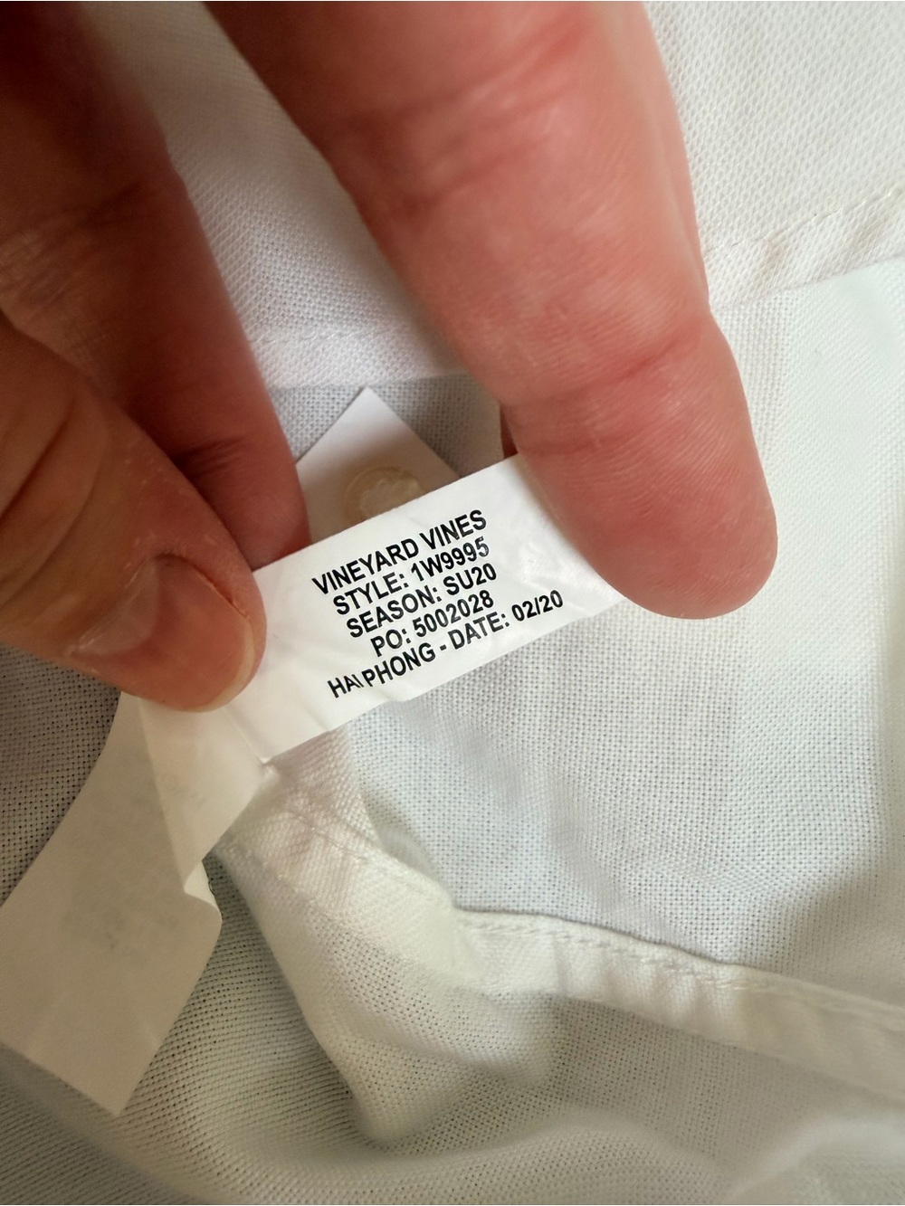 Vineyard Vines White Oxford Men's Button-Down Shirt/ Classic/ Whale Logo- Large - Picture 6 of 10